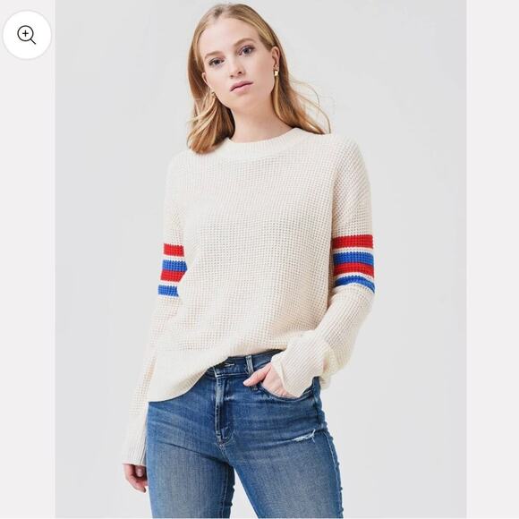 Faherty Wisp Waffle Wool Blend Sweater - Picture 1 of 6